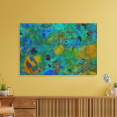 Blue Cliff Chrysocolla Leinwanddruck (Insitu (Wohnzimmer))