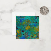 Blue Cliff Chrysocolla Mitteilungskarte (Vorderseite/Rückseite Beispiel)