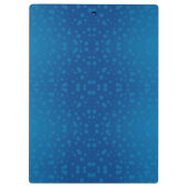 Blue clipboard with a metallic clip klemmbrett (Rückseite)