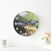 Blue Clipper Butterfly Große Wanduhr (Zuhause)