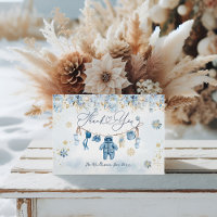 Blue ClothestLine Cold Outside Baby Boy Dusche