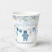 Blue ClothestLine Cold Outside Baby Boy Dusche Pappbecher (Vorderseite)