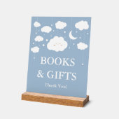 Blue Cloud 9 Baby Duschbücher und Geschenke Acrylschild (Winkel)