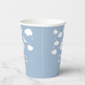 Blue Cloud 9 Babydusche Pappbecher (Rechts)