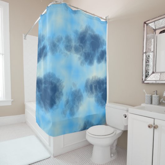 Blue Cloud Art Duschvorhang (Beispiel)