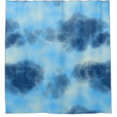 Blue Cloud Art Duschvorhang (Vorderseite)