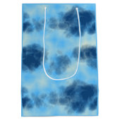 Blue Cloud Art Mittlere Geschenktüte (Rückseite)