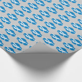Blue Cloud & Aviation Flugzeug Geschenkpapier (Ecke)