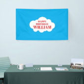 Blue Cloud Birthday Party Background/ 3' x 5' Banner (Messeveranstaltung)