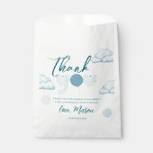 Blue Cloud Boho Mr Onederful Thank You Party Geschenktütchen (Vorderseite)