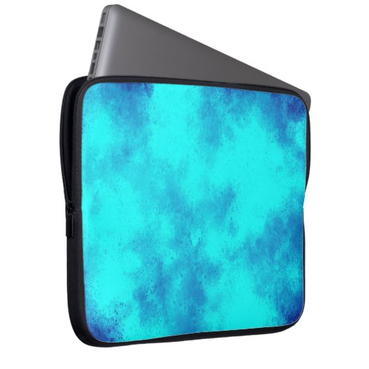 Blue Cloud Effect Electronics Bag Laptopschutzhülle (Vorne Rechts)