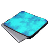 Blue Cloud Effect Electronics Bag Laptopschutzhülle (Vorne Knopf)