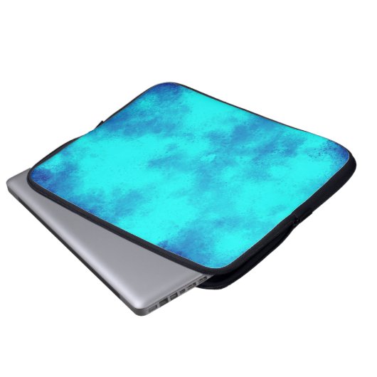 Blue Cloud Effect Electronics Bag Laptopschutzhülle (Vorne Knopf)