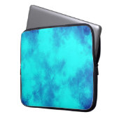 Blue Cloud Effect Electronics Bag Laptopschutzhülle (Vorderseite Links)