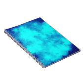 Blue Cloud Effect Notebook Notizblock (Rechte Seite)