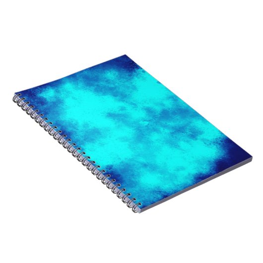 Blue Cloud Effect Notebook Notizblock (Rechte Seite)