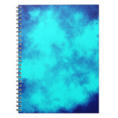 Blue Cloud Effect Notebook Notizblock (Vorderseite)