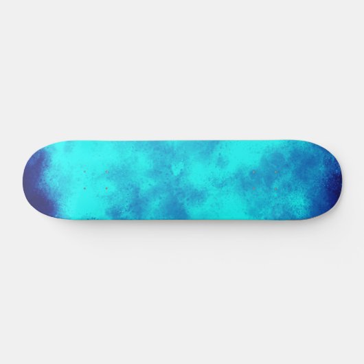 Blue Cloud Effect Skateboard (Horizontal)