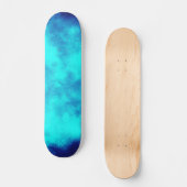 Blue Cloud Effect Skateboard (Vorderseite)