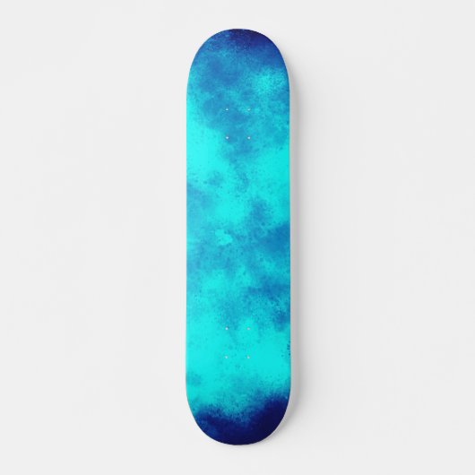 Blue Cloud Effect Skateboard (Vorne)