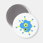 Blue Cloud Germ Magnet (Vorderseite/Rückseite)