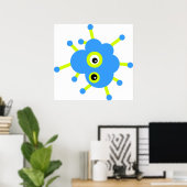 Blue Cloud Germ Poster (Heimbüro)