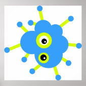 Blue Cloud Germ Poster (Vorne)