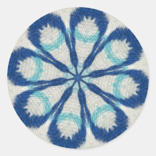 Blue Cloud Mandala Sticker