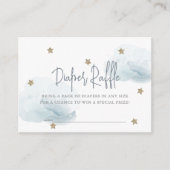 Blue Cloud & Star Baby Duschkabine - Raffle Ticket Begleitkarte (Vorderseite)