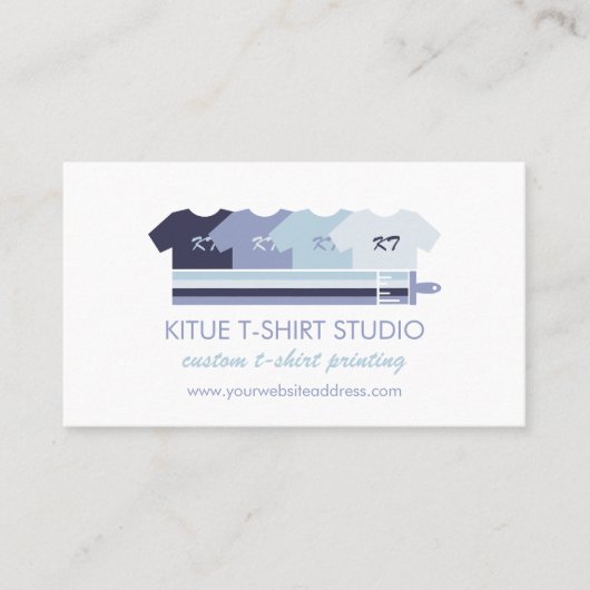 Blue Cloud Store Print on Demand Shirts Visitenkarte (Vorderseite)