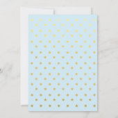 Blue Cloud Twinkle Twinkle Little Star Einladung (Rückseite)