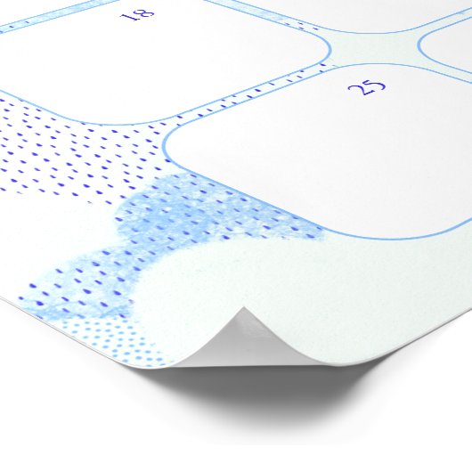 Blue Clouds Babydusche schätzt das aktuelle Poster (Ecke)