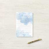 Blue Clouds Notepad To Do List Post-it Klebezettel (Auf Schreibtisch)
