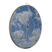 Blue Clouds Sky Indoor Game Bar Dartscheibe (Vorderseite Links)