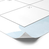 Blue Clouds & Stars schätzen den Terminkalender Poster (Ecke)