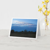 Blue Cloudscape Karte (Gelbe Blume)