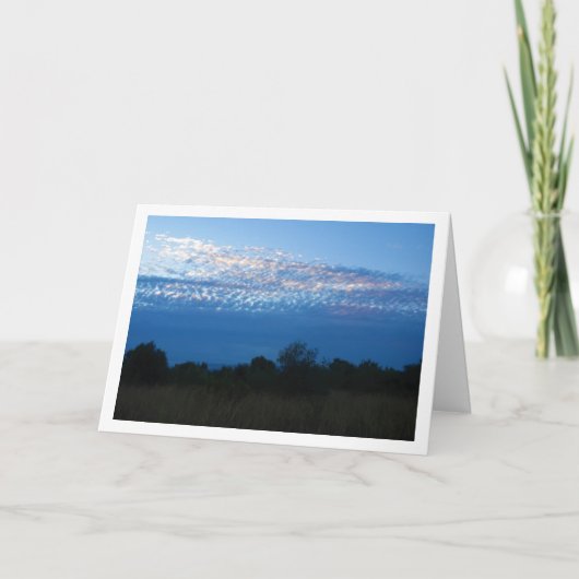 Blue Cloudscape Karte (Vorderseite)