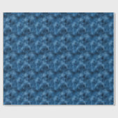 Blue Cloudy Abstrakt Geschenkpapier (Flach)