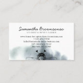 Blue Cloudy Heart Apiary Honey Bee Visitenkarte (Rückseite)