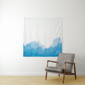 BLUE CLOUUUES UNTER WEISSER LUFT WANDTEPPICH (Beispiel)