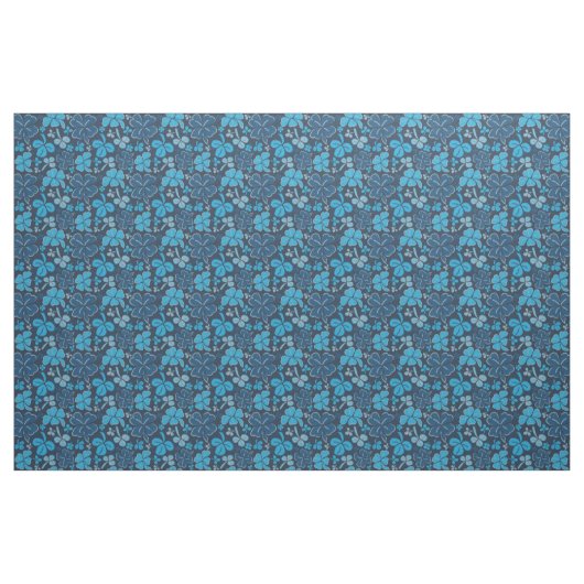 Blue Clover Kleeblatt Pattern St Patrick`s Day Stoff (Yard (91,4 cm))