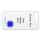 Blue Clover Ribbon Tmpl von Kenneth Yoncich Case-Mate iPhone Hülle (Rückseite (Horizontal))