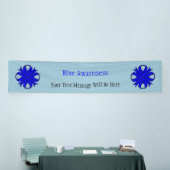 Blue Clover Ribbon von Kenneth Yoncich Banner (Messeveranstaltung)