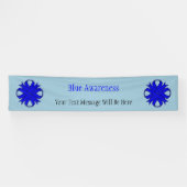 Blue Clover Ribbon von Kenneth Yoncich Banner (Horizontal)