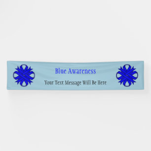 Blue Clover Ribbon von Kenneth Yoncich Banner