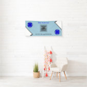 Blue Clover Ribbon von Kenneth Yoncich Banner (Insitu)