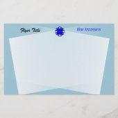 Blue Clover Ribbon von Kenneth Yoncich Flyer (Hinten)