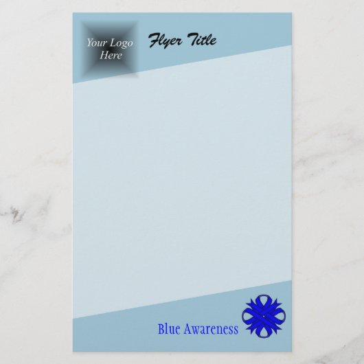 Blue Clover Ribbon von Kenneth Yoncich Flyer (Vorne)