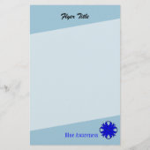 Blue Clover Ribbon von Kenneth Yoncich Flyer (Hinten)