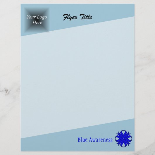 Blue Clover Ribbon von Kenneth Yoncich Flyer (Vorne)